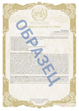 Образец Приложение к СТО 01.064.00220722.2-2020 Армавир Сертификат СТО 01.064.00220722.2-2020 